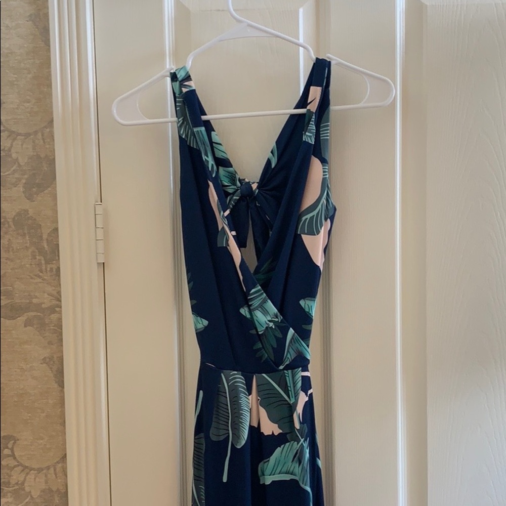 Palm tree maxi dress